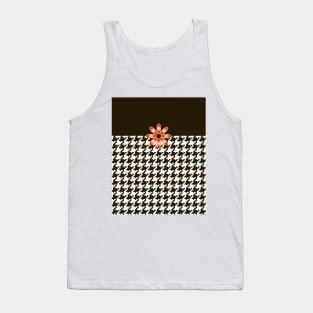 Black Licorice Houndstooth Tank Top